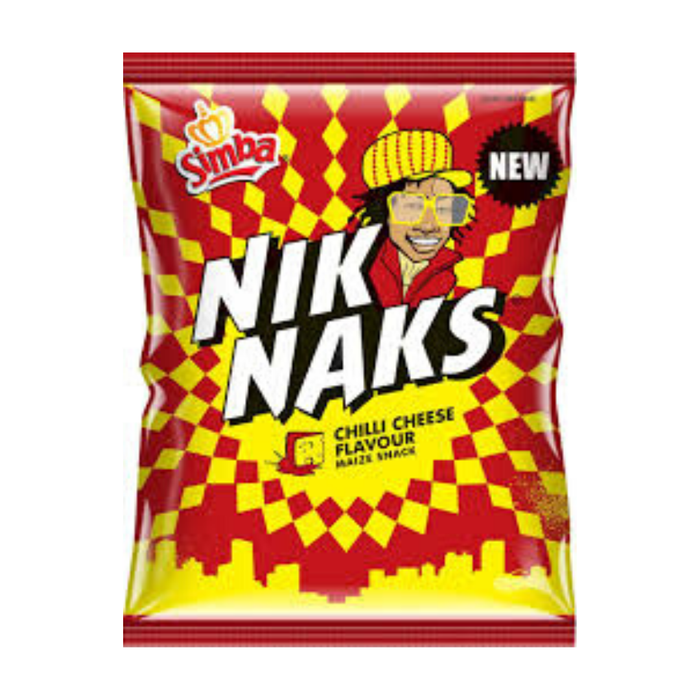 Simba Chilli Cheese Flavor Nik Naks, 135g