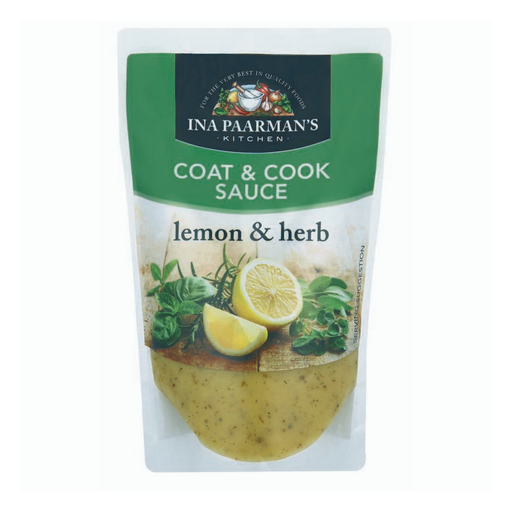 Ina Paarman's Lemon & Herb Coat & Cook Sauce (200 ml) from South Africa - AubergineFoods.com 