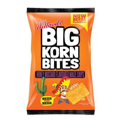 Willards Big Korn Bites: Honey Mustard, 120g