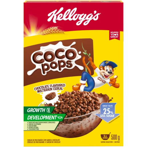 Kellogg's Coco Pops Chocolate Flavoured Multigrain Cereal 500g
