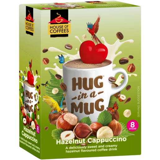 Hug In A Mug Hazelnut Cappuccino 8-Pack, 8x24g
