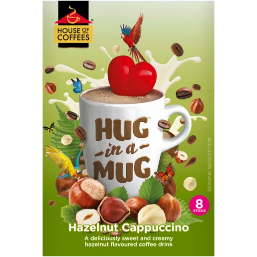 Hug In A Mug Hazelnut Cappuccino 8-Pack, 8x24g