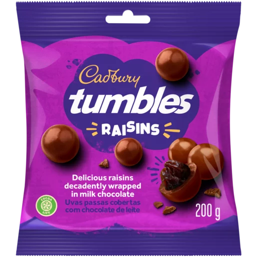 Cadbury Raisins Tumbles, 200g