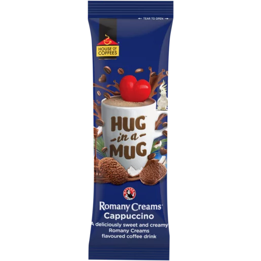 House of Coffees HUG in a MUG Romany Creams Cappuccino 24g