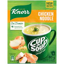 Knorr Cup A Soup Chicken Noodle, 4x20g