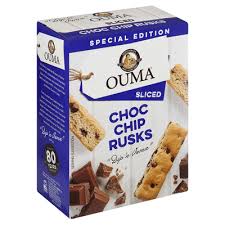 Ouma Chocolate Chip Rusks Sliced, 450g — AubergineFoods CA