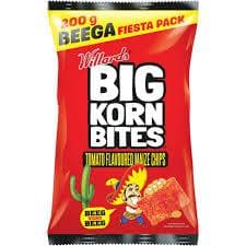 Willards Big Korn Bites: Tomato, 120g