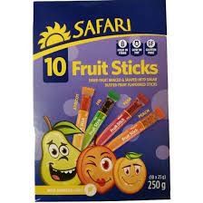 Safari Funky Fruit Sticks 10 x 25g