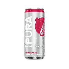 Pura Soda Pomegranate Flavored Sparkling Drink, 300ml