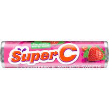(Expired) Super C Strawberry Flavored Sweets, 36.9g