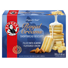 Bakers Royal Creams Shortbread Biscuits, 280g