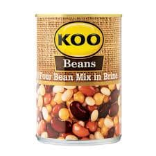 KOO Four bean Mix in Brine, 410g