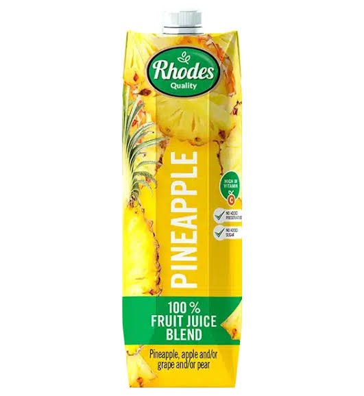 Rhodes  Pineapple Africa 100% Fruit Juice, 1L