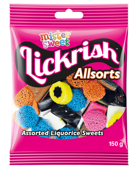 Mister Sweets Allsorts Original Liquorice 150g