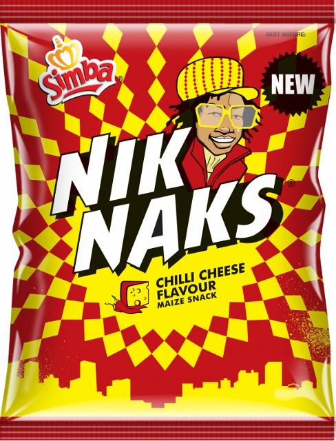 Simba Chilli Cheese Flavor Nik Naks, 135g