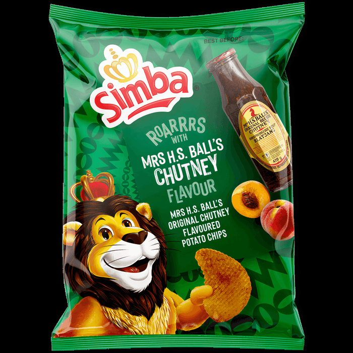 Simba Mrs. H.S. Ball's Chutney Flavor Potato Chips, 120g
