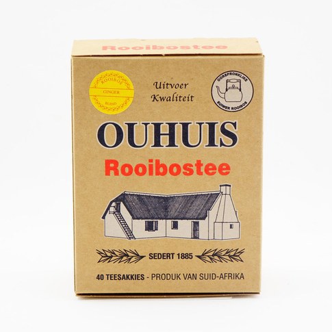 OuHuis Rooibos Ginger Tea, 40 Bags