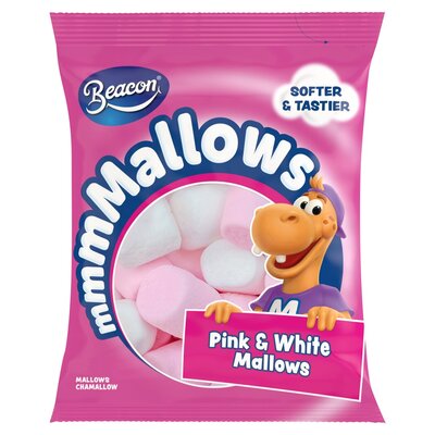 Beacon mmmMallows Bubblegum Flavoured Mallows 135g