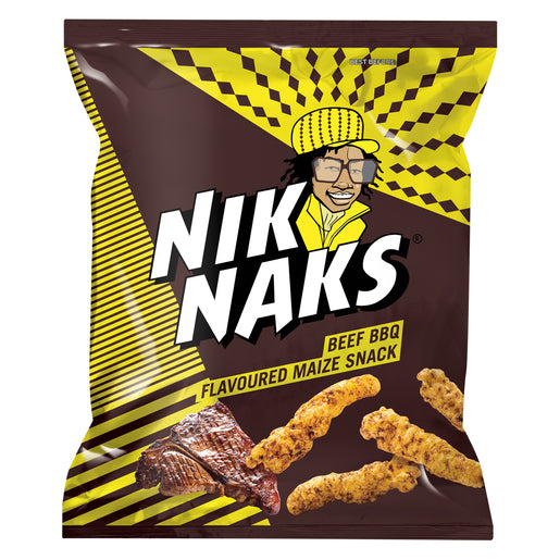 Simba NikNaks Beef Bbq Flavoured Maize Snack 50g