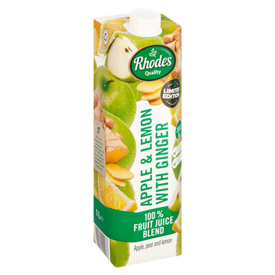 Rhodes Apple & Lemon with Ginger 100% Fruit Juice, 1L