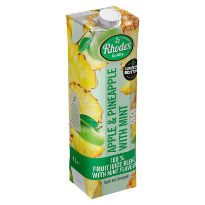 Rhodes Apple & Pineapple with Mint 100% Fruit Juice, 1L