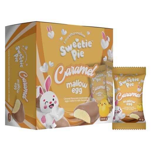 Beyers Sweetie Pie Chocolate Mallow Caramel Egg Box 24x16g