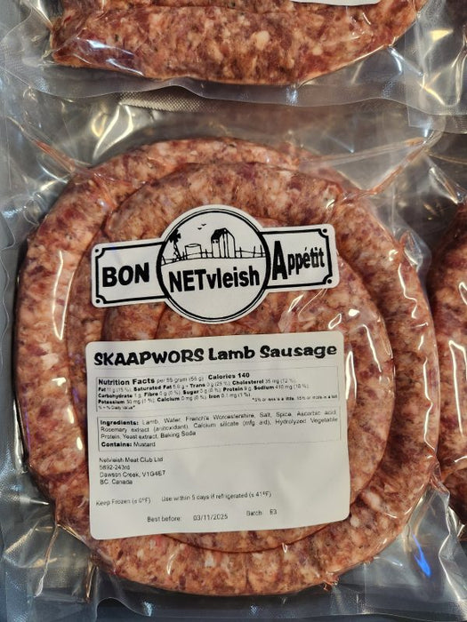 Netvleish Skaapwors Lamb Sasuage