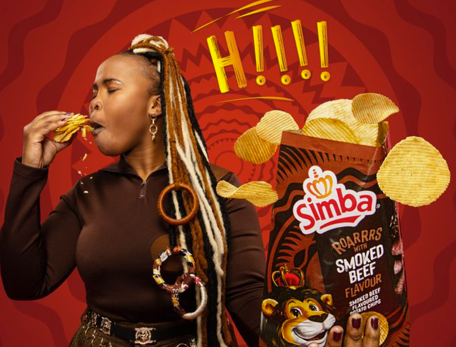 Simba Smoked Beef Flavored Potato Chips, 120g