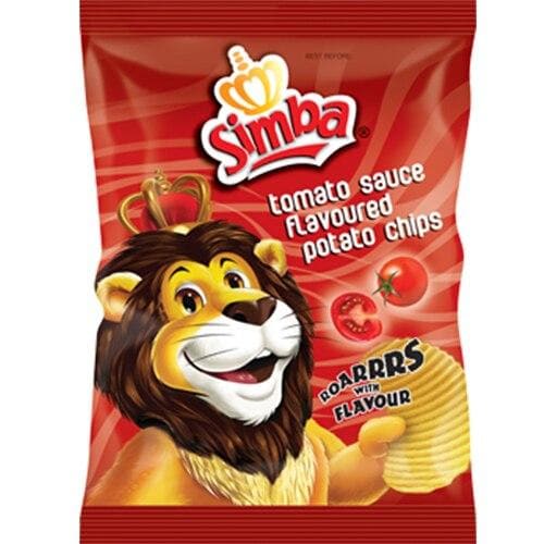 SIMBA Chips: Tomato (125 g) | Food, South African | USA's #1 Source for South African Foods - AubergineFoods.com 