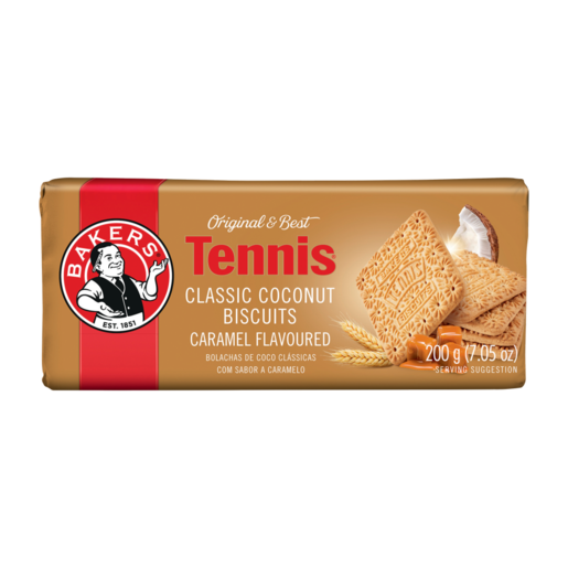 Bakers Tennis Caramel Flavoured Classic Coconut Biscuits, 200g