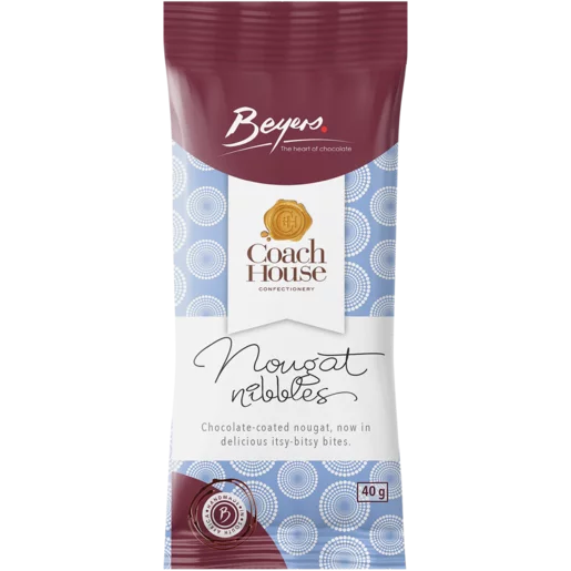 Beyers Chocolate Coated Nougat Nibbles 40g