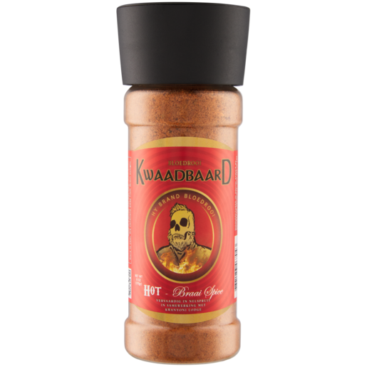 Rooibaard Kwaadbaard Hot Braai Spice 170g
