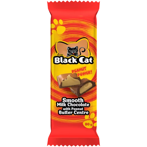Black Cat Chocolate Slab 80g