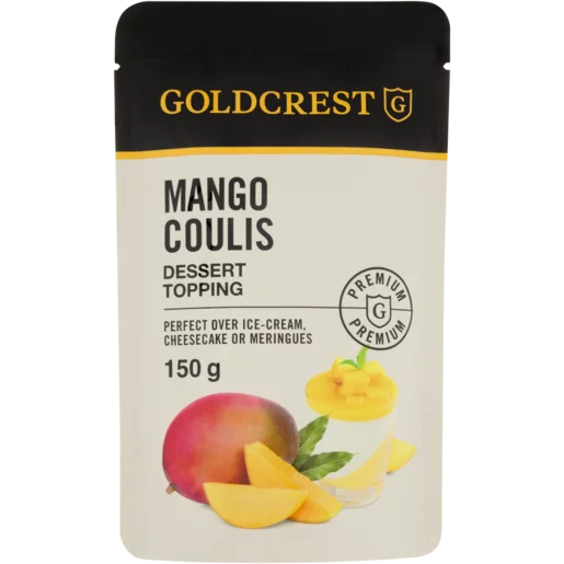 Goldcrest Mango Coulis Dessert Topping Pouch 150g