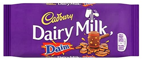 Cadbury Dairy Milk with Daim Chocolate (120g)