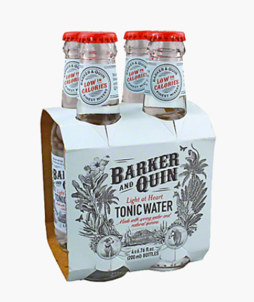Barker and Quin Light at Heart Tonic Water, 4x200ml