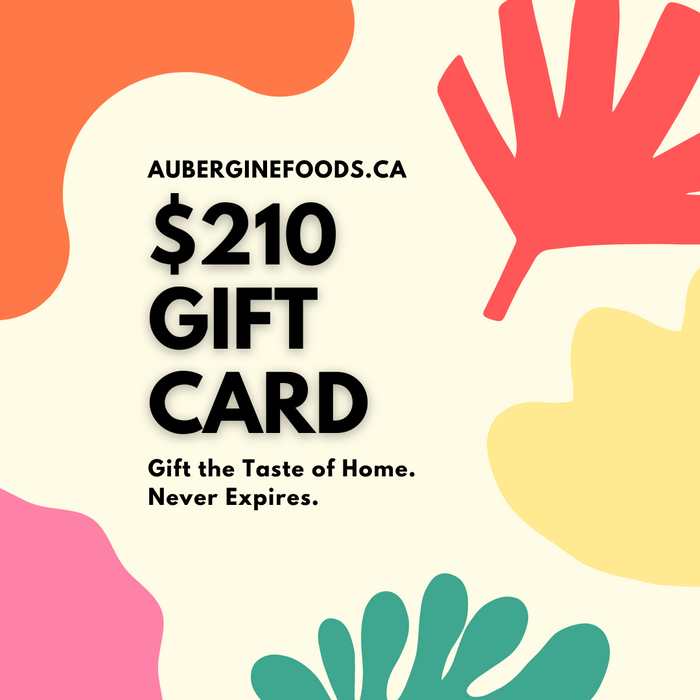 AubergineFoods.ca Gift Cards