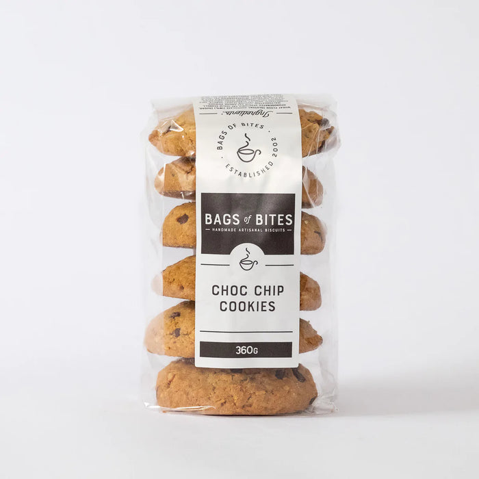 Bags of Bites Choc Chip Cookies, 360g