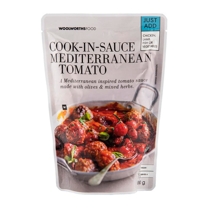 Woolworths Mediterranean Tomato Cook-in-Sauce 400 g