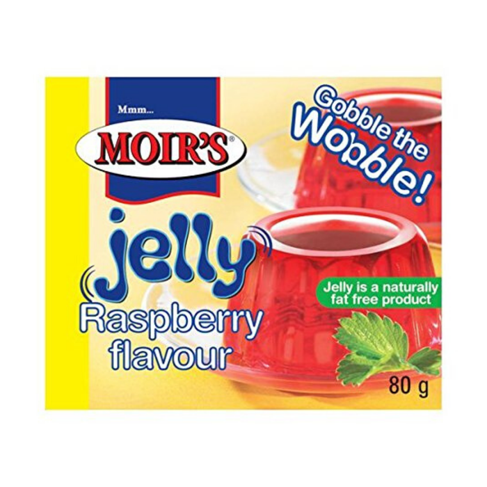 Moirs Raspberry Jelly (80 g) from South Africa - AubergineFoods.com 