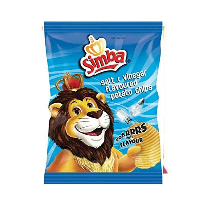 SIMBA Chips: Salt & Vinegar (125 g) | Food, South African | USA's #1 Source for South African Foods - AubergineFoods.com 