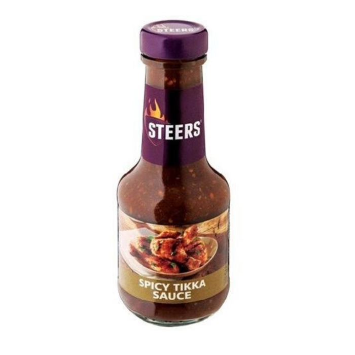 Steers Spicy Tikka Sauce (375 ml) from Aubergine Specialty Foods - AubergineFoods.com 