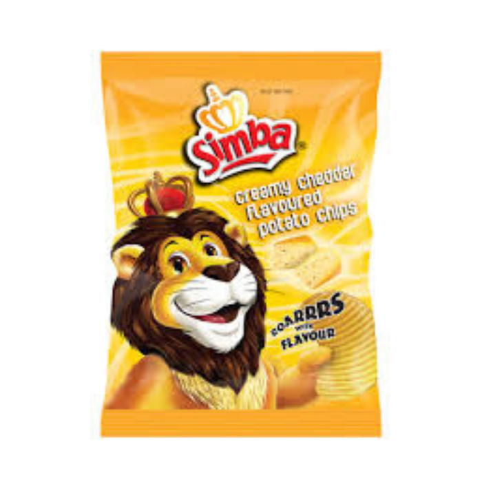 SIMBA Chips: Creamy Cheddar  (125 g) from South Africa - AubergineFoods.com 
