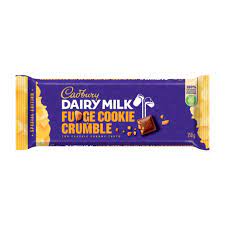 Cadbury Dairy Milk Fudge Cookie Crumble Milk Chocolate, 150g