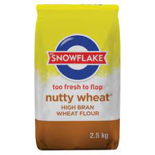 Snowflake Nutty Wheat High Bran Wheat Flour, 2.5Kg