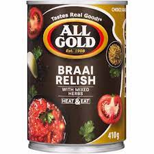All Gold Tomato & Onion braai relish with Herbs