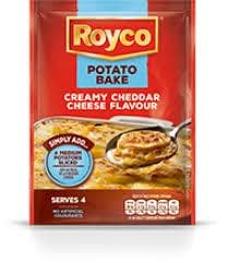 ROYCO Cheddar Cheese Onion Potato Bake (43 g) from South Africa - AubergineFoods.com 