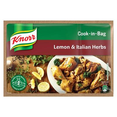 Knorr Lemon & Italian Herbs Cook-In-Bag Sauce, 35g