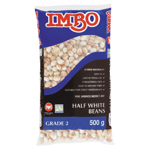 Imbo Half White Beans, 500g