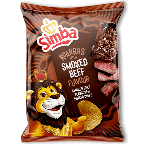 Simba Smoked Beef Flavored Potato Chips, 120g